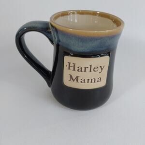 Harley Mama Large Coffee Cup stoneware LTD Commodities 4.75" High Biker‎ Girl
